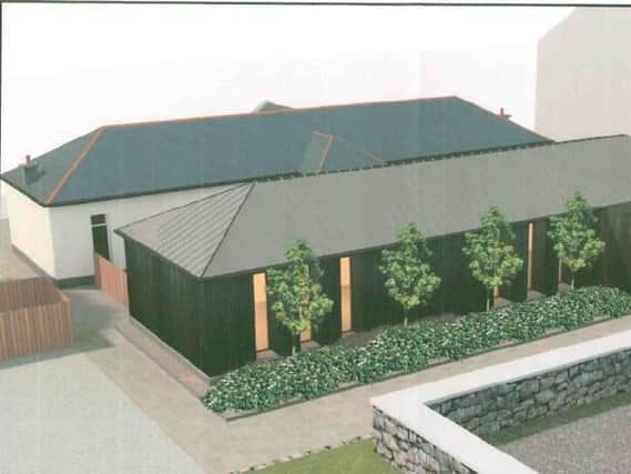 An artist's impression of the visitor centre.