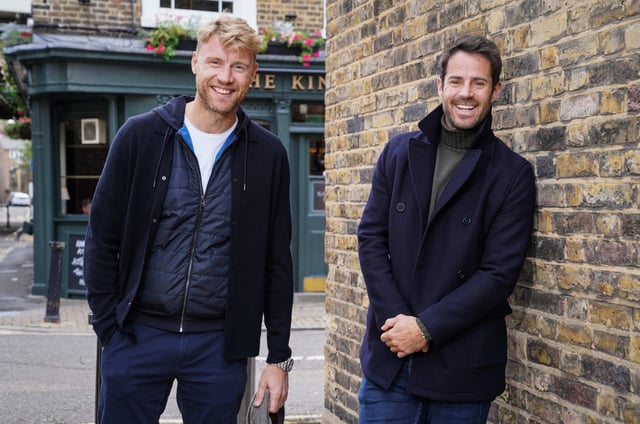 Freddie Flintoff and Jamie Redknapp