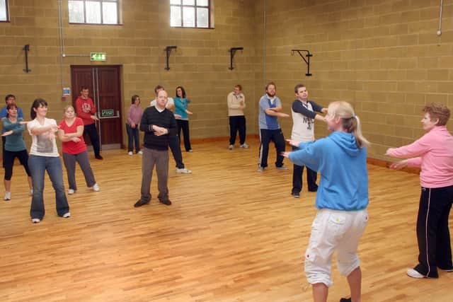 2012: Heather leading a zumba class with members from Something Special at Eglinton Community Centre.