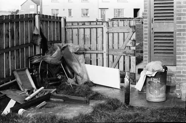 NOVEMBER 1971... The Thompson family’s garden at Rathlin Gardens.