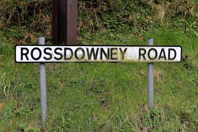 Rossdowney Road has been closed to all traffic at the junction of Crescent Link while Northern Ireland Fire & Rescue Service deal with a fire at residential premises . DER2110GS – 001