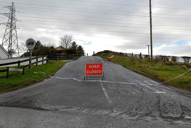 Rossdowney Road  at the junction of Ardlough Road has been closed to all traffic while Northern Ireland Fire & Rescue Service deal with a fire at residential premises . DER2110GS – 004