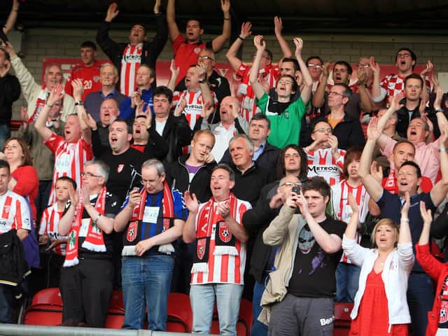 Derry City supporters.