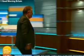 Good Morning Britain presenter Piers Morgan storms of set during discussion on Prince Harry and Meghan Markle interview with Oprah Winfrey.