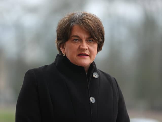 First Minister, Arlene Foster.