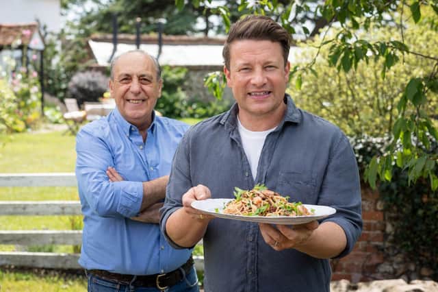 Jamie and Gennaro with Creamy Prawn Linguine