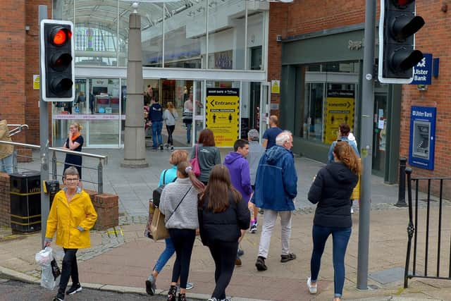 Shoppers in Derry’s city centre (file picture). DER2027GS - 017