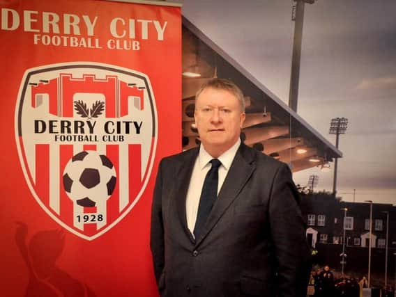 Derry City chairman, Mr Philip O'Doherty.