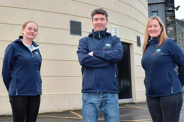 2018: Aileen McGuinness, Seamus Ward and Susan Harkin, from the Bogside and Brandywell Health Forum.