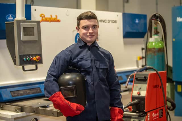 Declan McEleney, an apprentice at NWRC and Flemi Agri has been shortlisted in the NI Apprentice awards. (Picture Martin Mckeown)