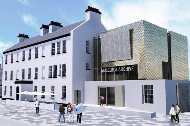 An artist's impression of how the Maritime Museum will look when completed.