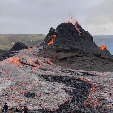 The volcano erupted last weekend after thousands of earthquakes in the area.