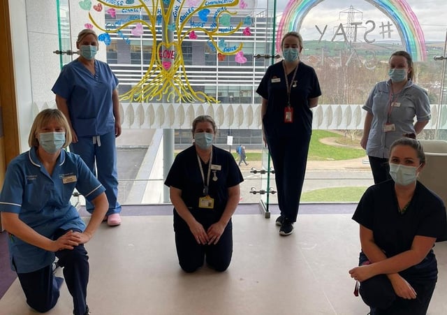 The Ward 46 Postnatal Team at Altnagelvin Hospital.