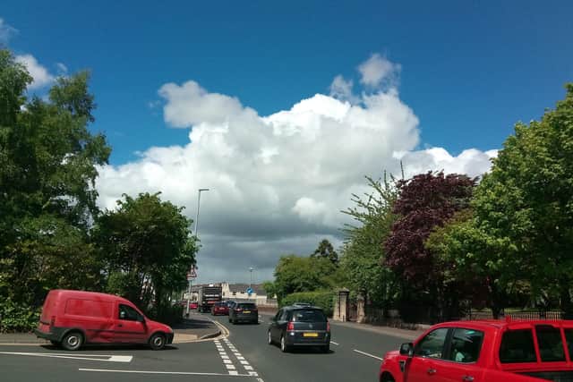 The busy Buncrana Road.