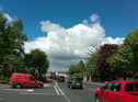 The busy Buncrana Road.