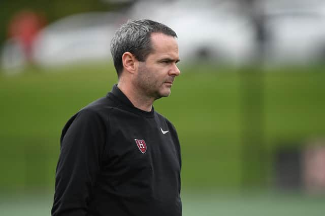 Harvard Crimson Assistant coach Mark McDevitt.