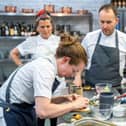 Roberta, Amy, Stuart and Scott work their magic in the kitchen