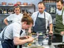 Roberta, Amy, Stuart and Scott work their magic in the kitchen