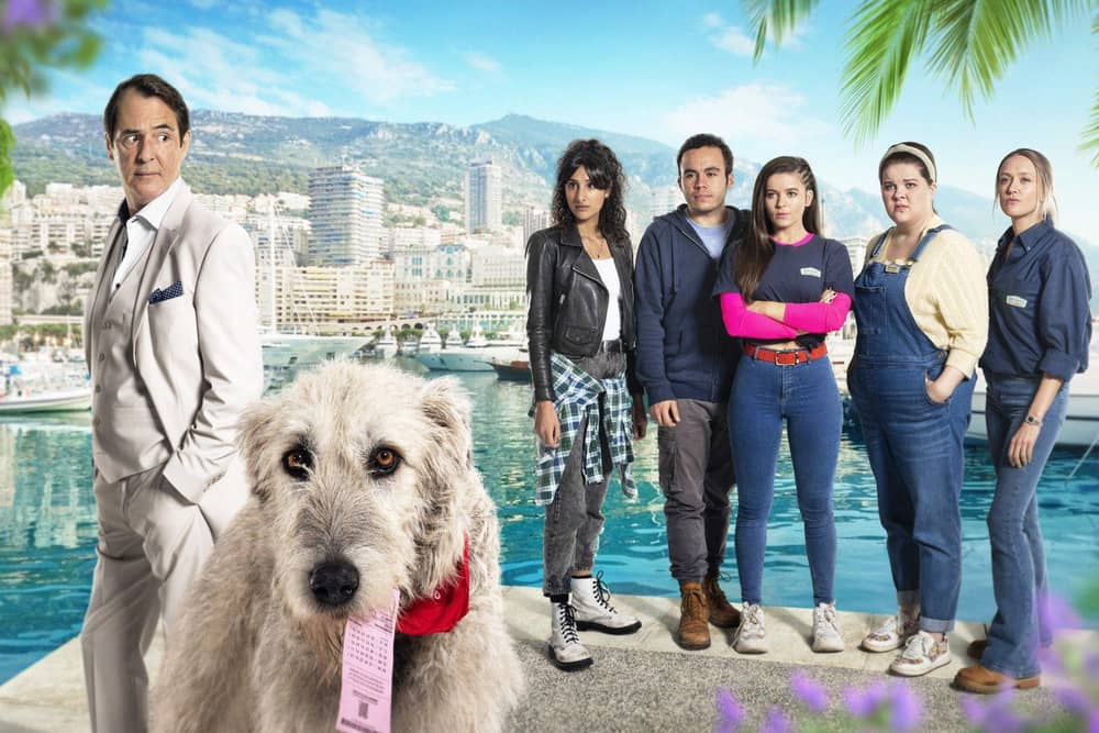 Frank, Duke, Roxy, Jake, Keeley, Gemma and Colette