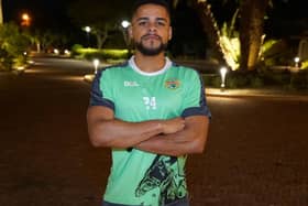 Kaleem Simon pictured following a training session with the Montserrat squad before a 2-2 draw with Antigua and Barbuda last week. Picture by Montserrat F.A.