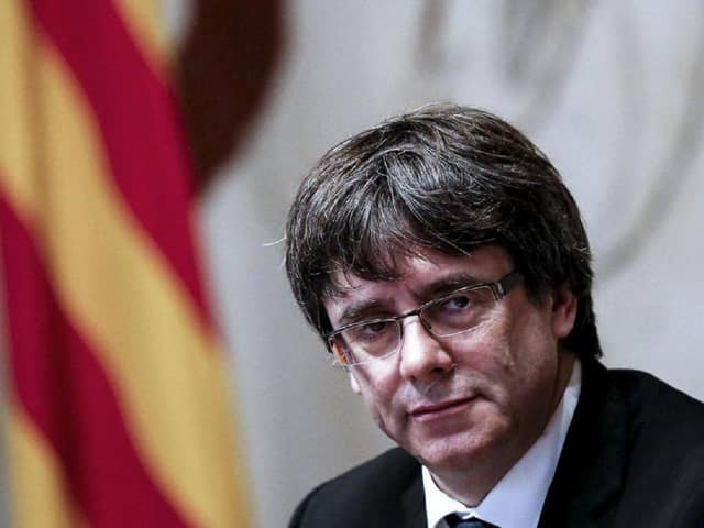 Former President of Catalonia Carles Puigdemon is in exile.