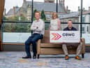 AUGUST 2020: From Left to Right - Launching the Cross-Border Workers Coalition set up to tackle remote working tax rules for cross border workers is Paul Quinn, Sinead Logue and Conor Dowds.