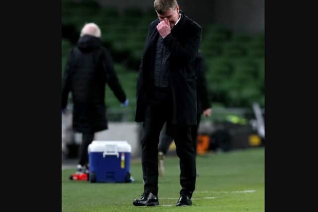 Ireland manager Stephen Kenny after the defeat to Luxembourg.
