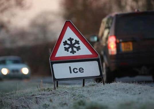 Ice will make for treacherous driving conditions