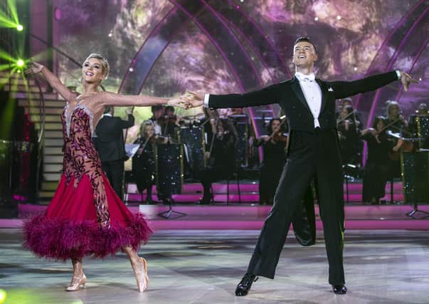 Former Miss Universe Ireland Grainne Gallanagh and Pro Dancer Kai Widdrington pictured during the live show of Dancing with the stars.

Photo Credit: Kyran O'Brien Photography/kobpix
