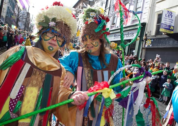 Colourful costumes at the St. Patrick's Day Parade in Derry in 2019. (Photo - Tom Heaney, nwpresspics)