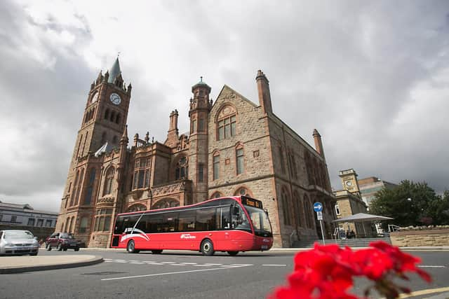 Bus services in Derry.