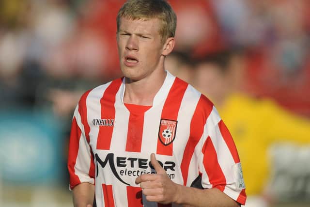 A younger James McClean during his Derry City days.