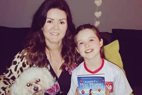 Author Joanne Henry with her daughter Hannah and her new book, Memoirs of a Mad Mammy.