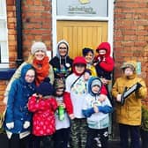 Families supported by Circle of Support at an event in Ebrington Square