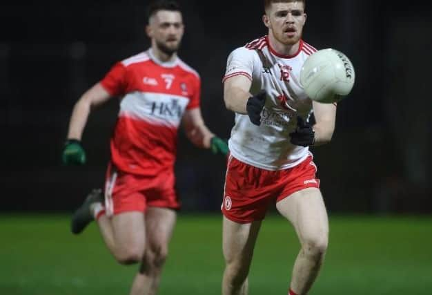 Cathal McShane and Ryan Dougan of Derry.