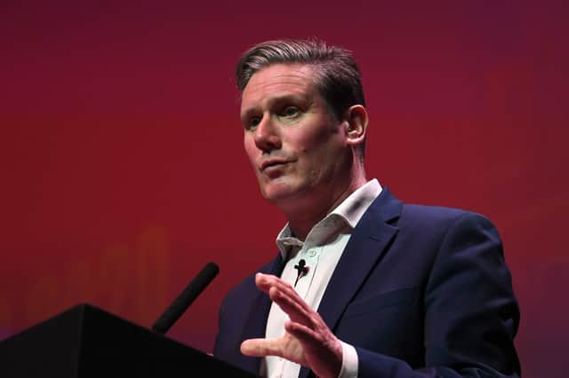 Picture, John Devlin. 15/02/2020. GLASGOW. SEC centre, Glasgow G3 8YW

Keir Starmer speaks at event.

LABOUR LEADER AND DEPUTY LEADERSHIP HUSTINGS GLASGOW.

A hustings event for Labour Leader and Deputy Leader is held in Glasgow.

Candidates for Leader of the Labou Party are Lisa Nandy, Keir Starmer and Rebecca Long-Bailey for the leader.

Candidates for  Deputy Leader of the Labou Party  are, Rosena Allin-Khan, Richard Burgon, Dawn Butler, Ian Murray and Angela Rayner.