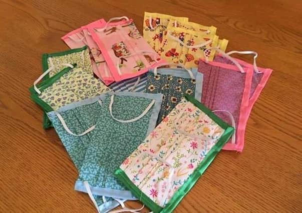 Maks made by local lady Anne Sands for carers.