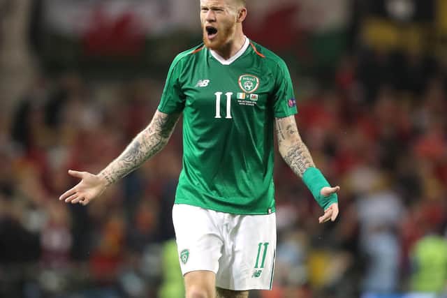Ireland winger James McClean.