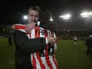 Stephen Kenny and the late Mark Farren embrace.