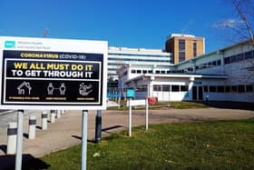 A Covid-19 testing centre is located at Altnagelvin Hospital in Derry.
