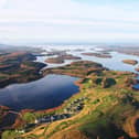 An aerial view of the Lough Erne Golf Resort