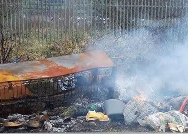 Illegal waste being set on fire at Glassagh Road in Derry was recently condemned by local Sinn Féin Councillor Tina Burke.