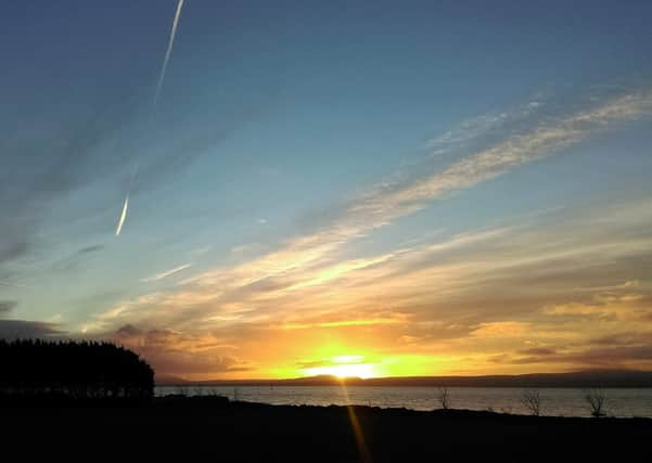 Spring sunrise over Lough Foyle
