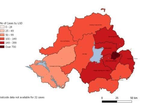 There have been 2,338 confirmed cases of COVID-19 in Northern Ireland.