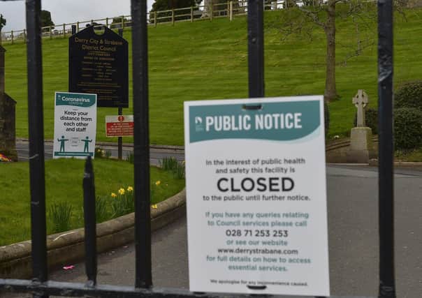 Derry’s City Cemetery remains closed to the public. DER1720GS - 012