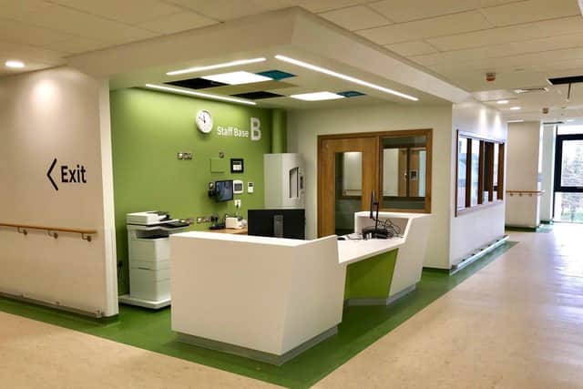 A nurses’ station in one of the new wards at Altnagelvin Hospital’s North Wing.