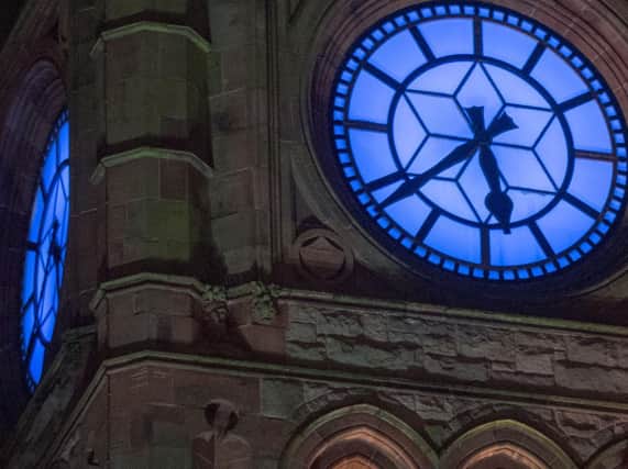 Guildhall clock to light up in solidarity with domestic abuse victims.