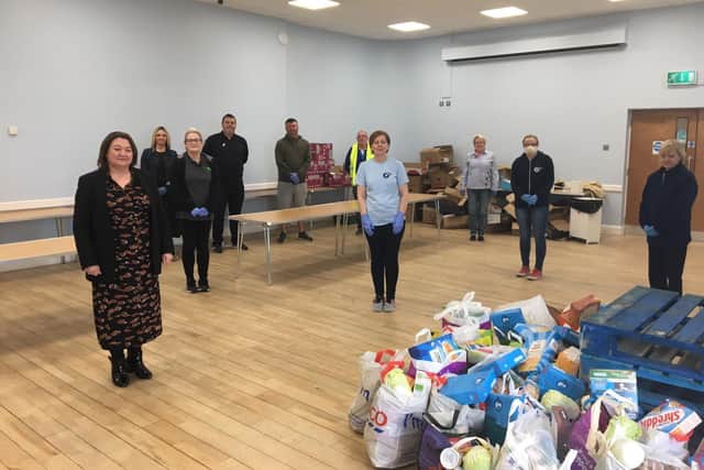 Mayor Michaela Boyle meetings up with local community workers.