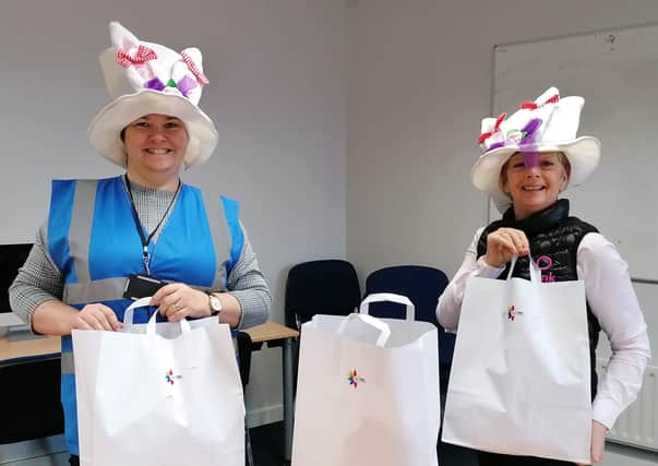 Maureen Collins and Jacquie Loughrey from The Pink Ladies Cancer Support group in Derry, just one of over 140 community projects that have received a share of £2.2 million of funding from The National Lottery Community Fund.
