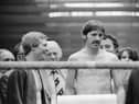 WBC world lightweight champion, Jim Watt and Derry's Charlie Nash pictured ahead of their world title fight at the Kelvin Hall, Glasgow in March 1980.